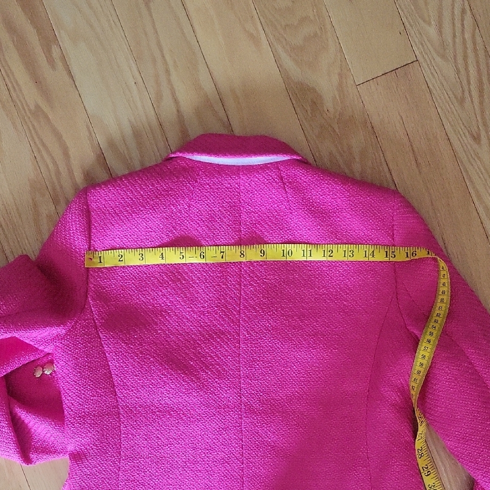 J. Crew Factory Schoolboy Tweed Blazer In Sweet Fuchsia - Picture 11 of 16
